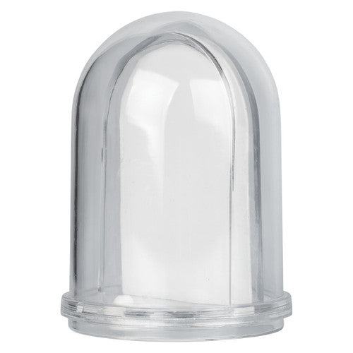 Front view of the Zart Snow Dome showing clear globe and base