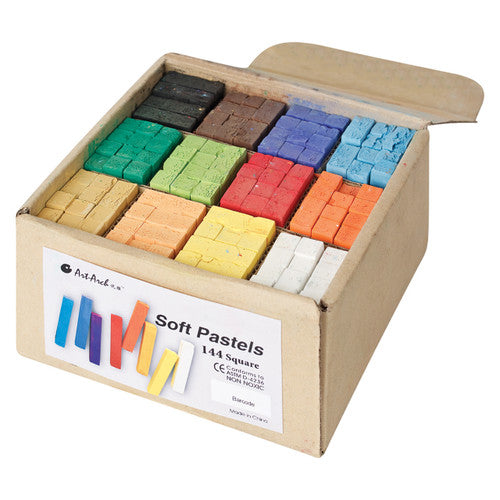 Zart Soft Pastels Assorted Pack of 144. Zart Soft Pastels assorted 144-pack showing all 12 colours arranged in rows.
