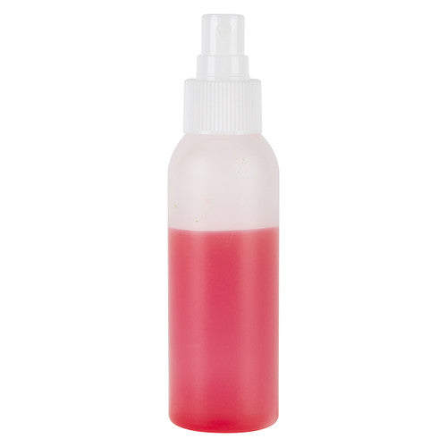 Five reusable clear spray mister bottles each holding 100ml, ideal for art and craft use