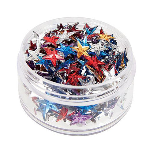 Top view of clear stackable containers filled with Zart assorted jewels