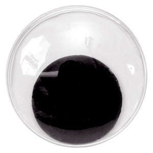 Zart Stick-On Joggle Eyes 20mm Pack of 100. Zart 20mm stick-on joggle eyes with moving black pupils, pack of 100.