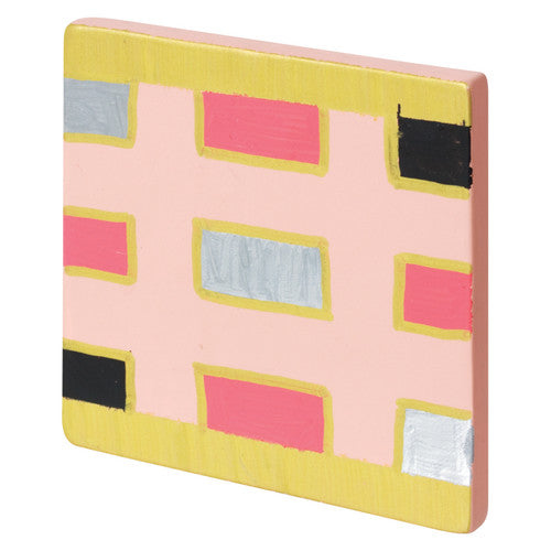 Zart Terracotta Tiles Pack of 10. Close-up of a single square terracotta tile showing texture