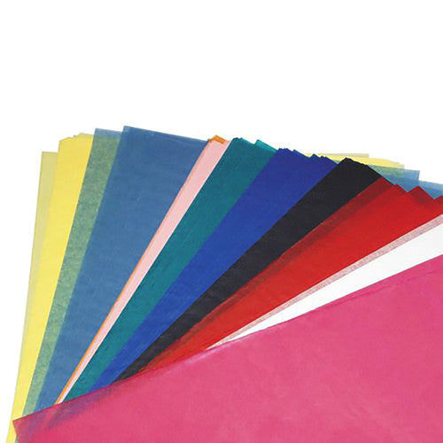 Zart Tissue Paper 50 x 75cm Pack of 240. Zart Tissue Paper 50x75cm pack of 240 sheets in 24 assorted colours.