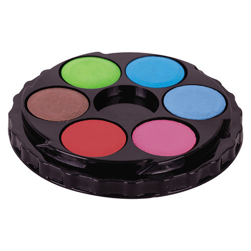 Zart Watercolour Paint Disc Pack of 18. Zart watercolour paint discs stacked together for compact storage and transport