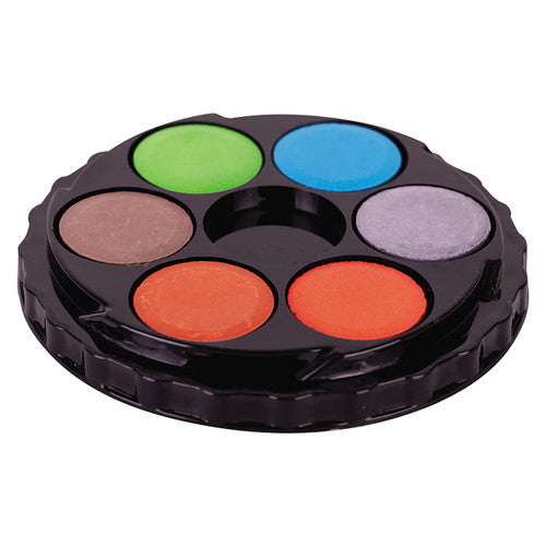 Zart Watercolour Paint Disc Pack of 36. Zart 36-colour watercolour disc set with clear screw-top lid used as a palette