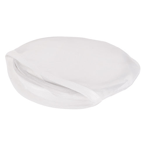 Zart White Fabric Frisbees 25cm Pack of 5. Pack of 5 Zart white fabric frisbees 25cm diameter laid flat.