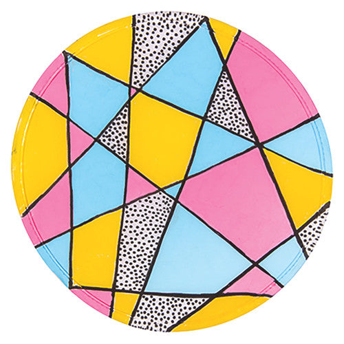 Zart White Fabric Frisbees 25cm Pack of 5. Close-up of Zart white fabric frisbee surface showing blank nylon canvas for decorating.