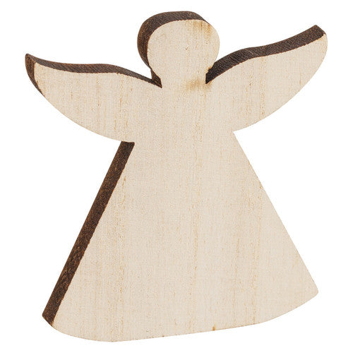 Zart Wooden Christmas Shapes Large Assorted Pack of 30. Wooden bell shape approx 10cm from Zart festive assortment.