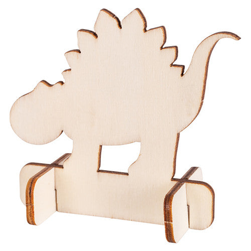 Flying dinosaur wooden shape with pre-cut hole for hanging with string