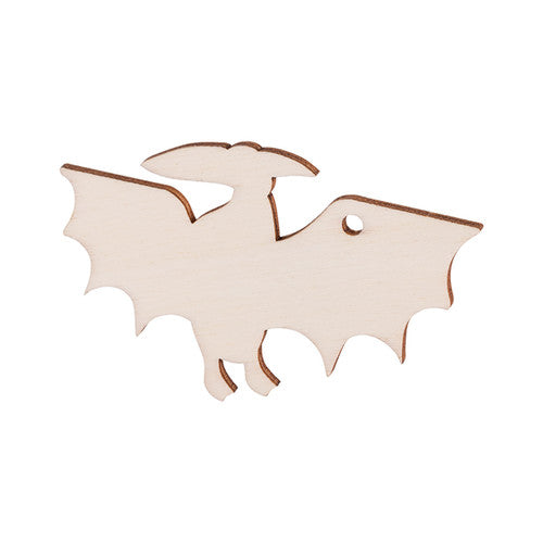 Wooden dinosaur shapes popped out from sheet frame