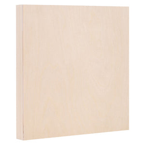 Zart wooden painting panel 20x20cm with 3mm pine surface and deep timber braces, front view