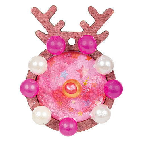 CSWP001 Zart wooden reindeer pendant packaging showing pack of 10