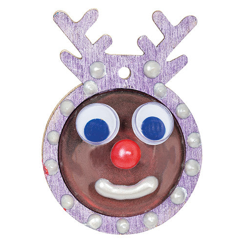 Zart reindeer pendant threaded on a leather cord to form a necklace