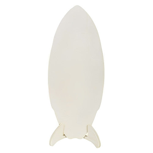 Close-up of smooth natural plywood surface of Zart wooden surfboard