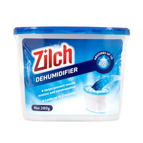 Zilch Dehumidifier 280g moisture absorber unit suitable for wardrobes, caravans and sheds