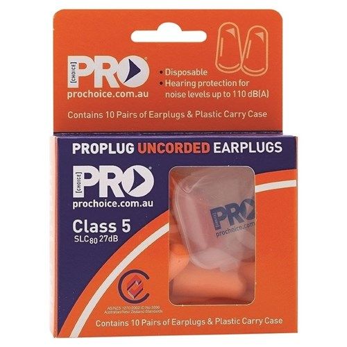 Zions ProPLUG PU Earplugs Uncorded 10 Pairs Hang Sell Pack