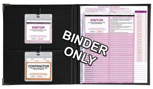 Front view of Zions CVSFR binder showing built-in writing plate and protective brass corner detail