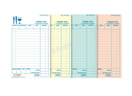 Close-up of Zions 15Q docket book pages displaying consecutively numbered sets with white, yellow, green, and pink copies