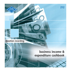 Zions ZN212 Business Income and Expenditure Cashbook front cover view showing laminated cover
