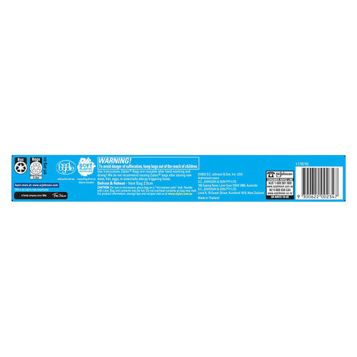 Ziploc Freezer Bags showing Easy Open Tabs detail