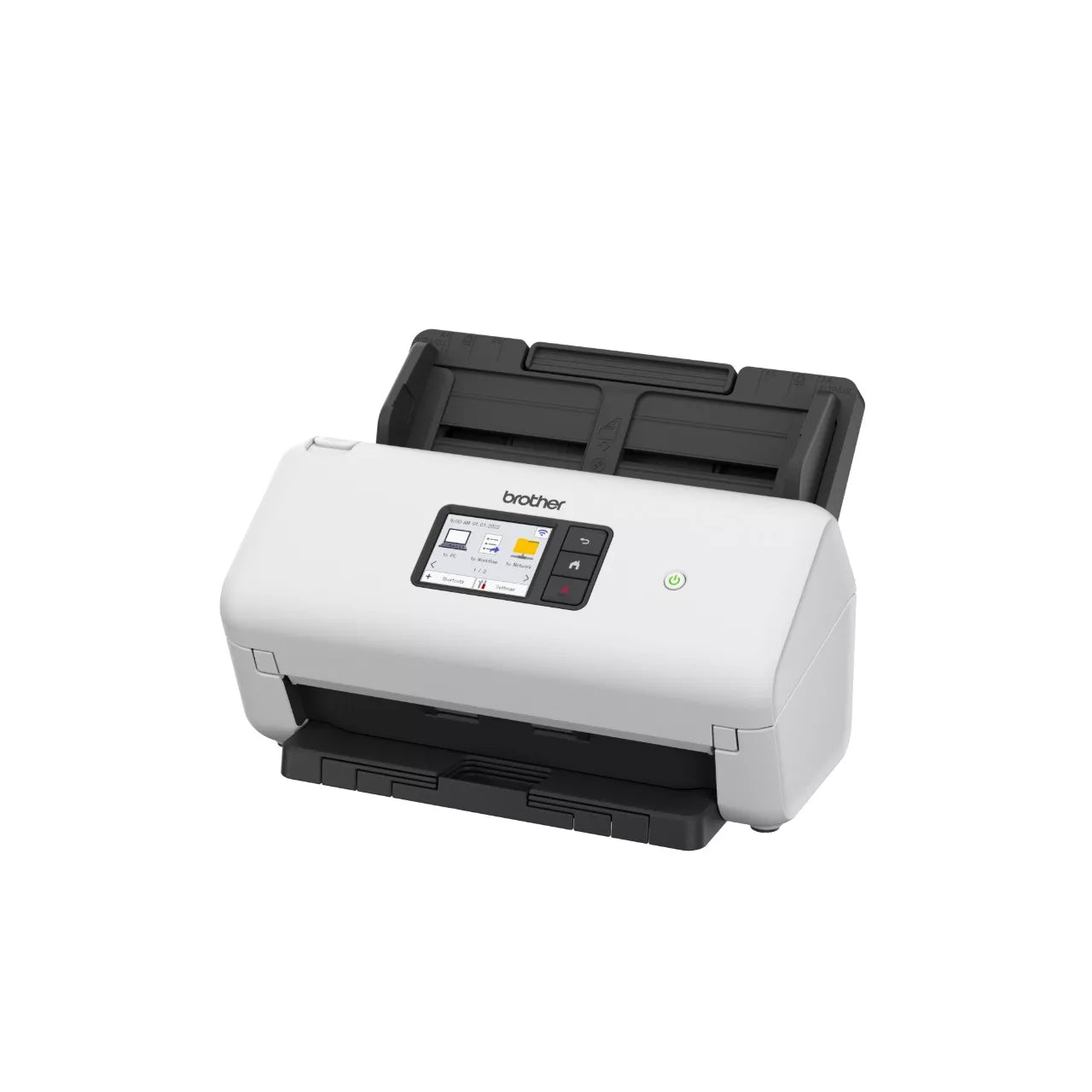 Brother ADS-3350W Document Scanner - left-side view