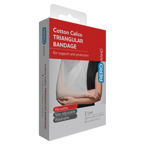 AeroBand Cotton Calico Triangular Bandage 110 x 110 x 155cm