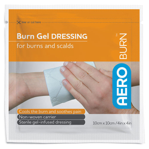 Aeroburn Burn Gel Dressing 10 x 10cm Pack of 36