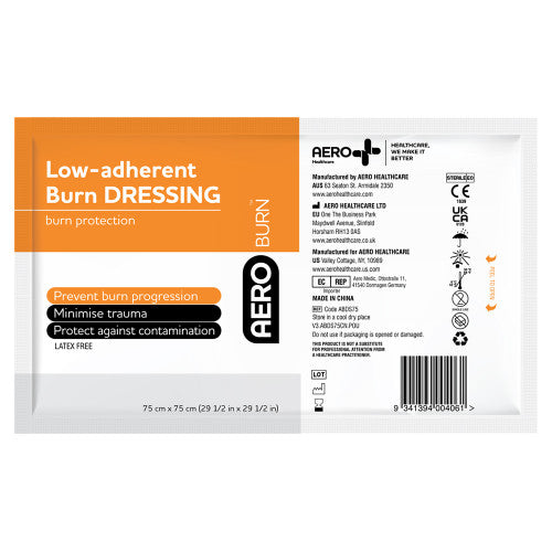 Aeroburn Low-Adherent Burn Dressing 75 x 75cm