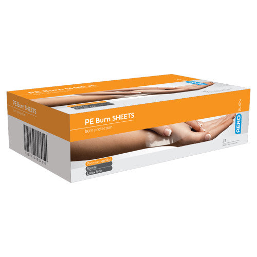 Aeroburn Polyethylene Burn Sheet 10 x 10cm Box of 25