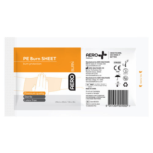 Aeroburn Polyethylene Burn Sheet 20 x 20cm Box of 25