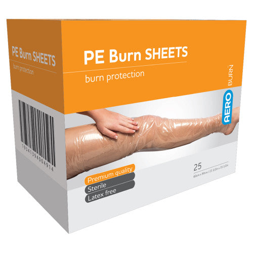Aeroburn Polyethylene Burn Sheet 60 x 90cm Box of 25
