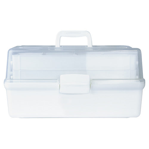 Aerocase Medium White and Clear Tacklebox 42 x 21 x 22cm