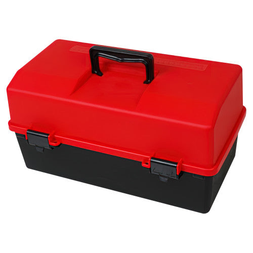 Aerocase Red and Black Plastic Tacklebox with 2 Trays 20 x 40 x 23cm