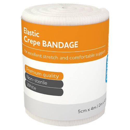 Aerocrepe Elastic Crepe Bandage 5cm x 4m Wrap of 12