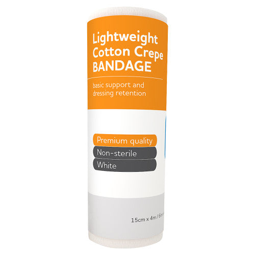 Aerocrepe Light Cotton Crepe Bandage 15cm x 4m Wrap of 12