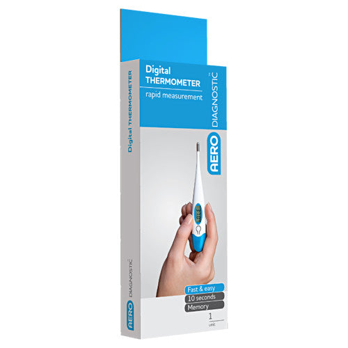Aerodiagnostic Digital Clinical Thermometer Pack of 10