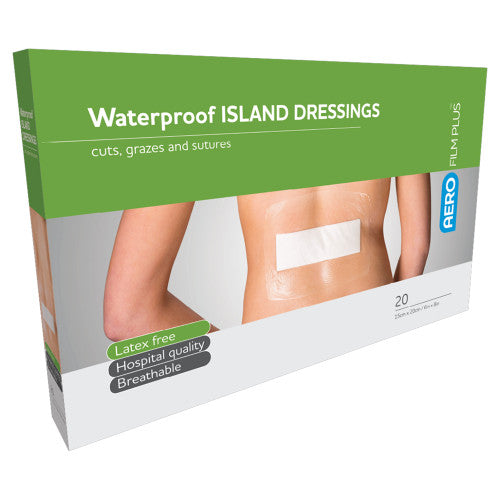 Aerofilm Plus Waterproof Island Dressing 15 x 20cm Box of 20