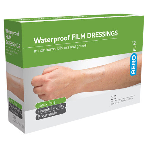 Aerofilm Waterproof Film Dressing 6 x 7cm Box of 20