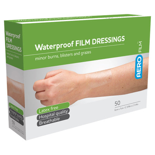 Aerofilm Waterproof Film Dressing 6 x 7cm Box of 50