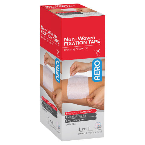 Aerofix Non-Woven Fixation Tape 10cm x 1m Pack of 6