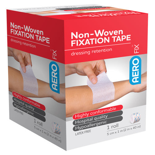 Aerofix Non-Woven Fixation Tape 5cm x 1m Pack of 6