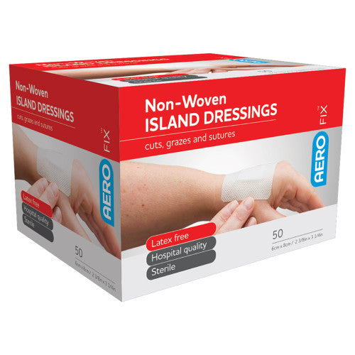 Aerofix Non-Woven Island Dressing 6 x 8cm Box of 50