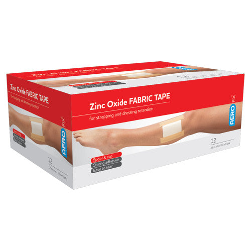 Aerofix Zinc Oxide Fabric Tape 2.5cm x 5m Box of 12