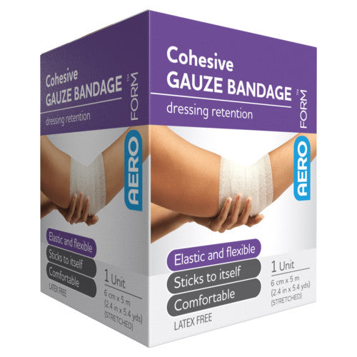 Aeroform Cohesive Gauze Bandage 6cm x 5m