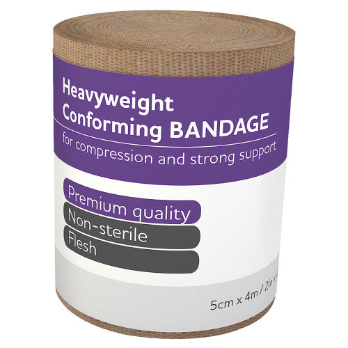 Aeroform Heavyweight Conforming Bandage 5cm x 4m Wrap of 12