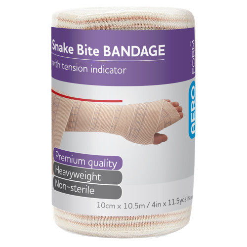 Aeroform Snake Bite Bandage with Indicator 10cm x 10.5m Wrap of 12