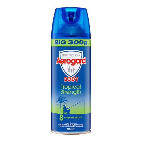Aerogard Tropical Strength Mosquito Repellent Aerosol 300g Pack of 9