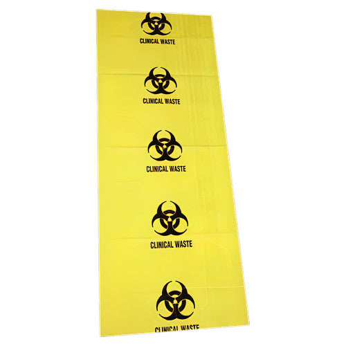 Aerohazard Biohazard Waste Bag 120L 55um 490 x 1200mm Pack of 10