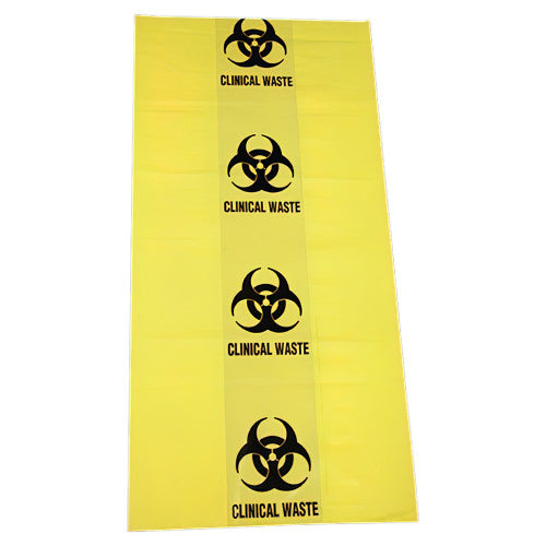 Aerohazard Biohazard Waste Bag 50L 55um 630 x 800mm Pack of 10