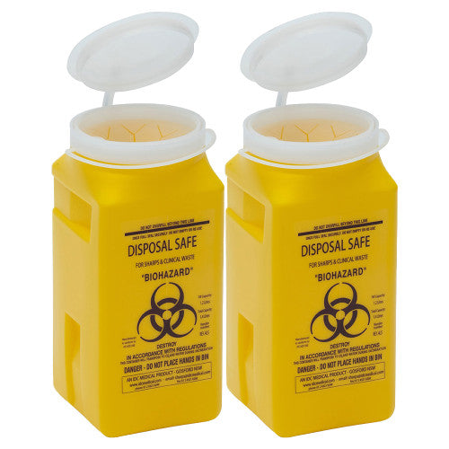 Aerohazard Steel Sharps Safe 1.4L with 2 x 1.4L Containers